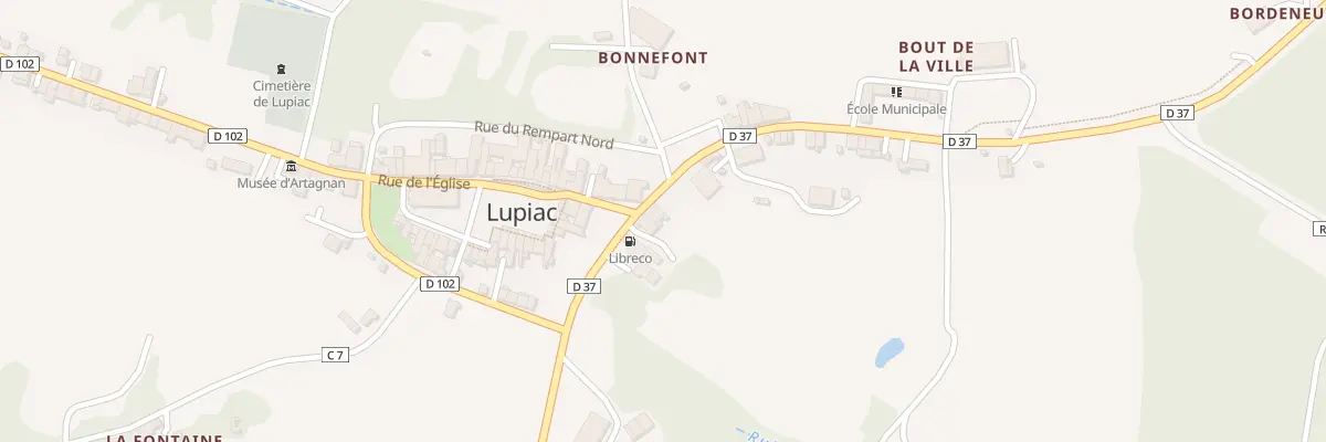 Plan du 5080 Fg Saint Andre à Lupiac