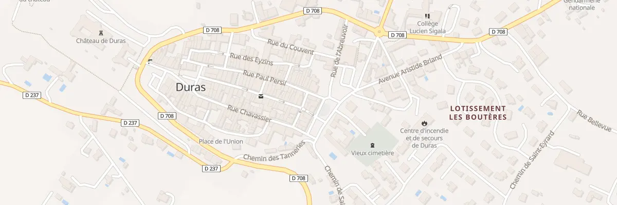 Plan du 10 Rue Traversière à Duras