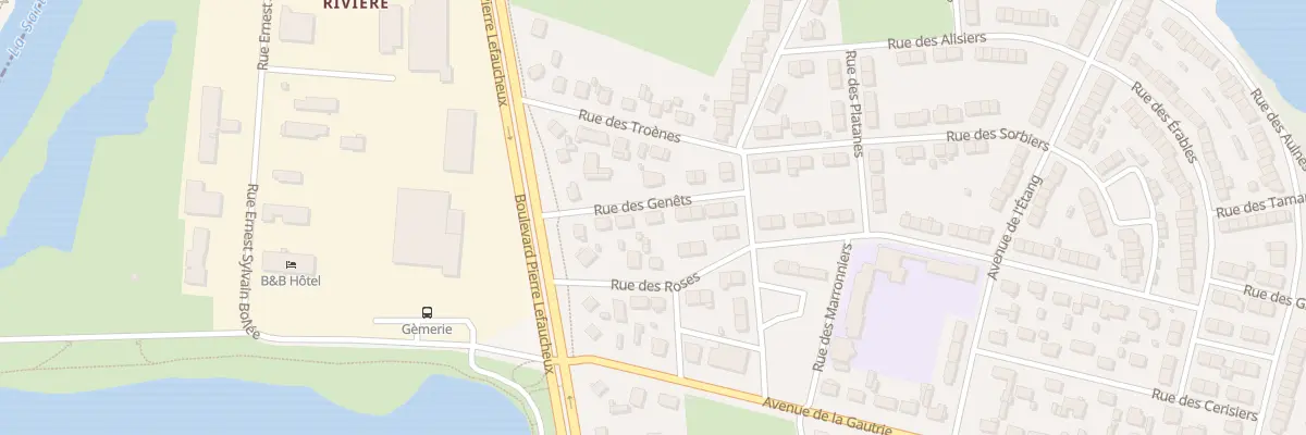 Plan du 6 Rue des Genêts à Arnage