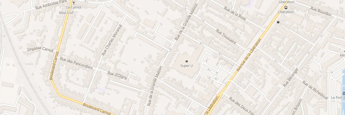 Plan du 77 Rue de la Grande Maison au Mans