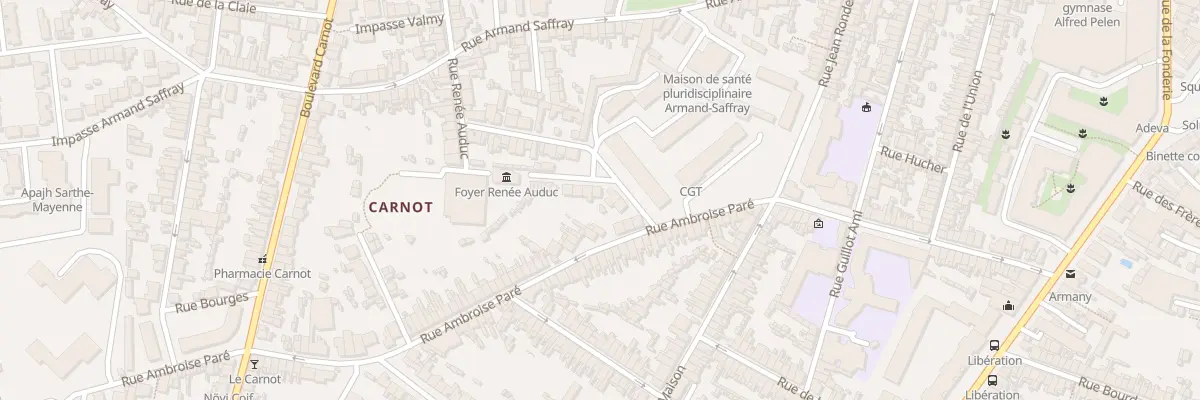 Plan du 88 Rue Renee Auduc au Mans
