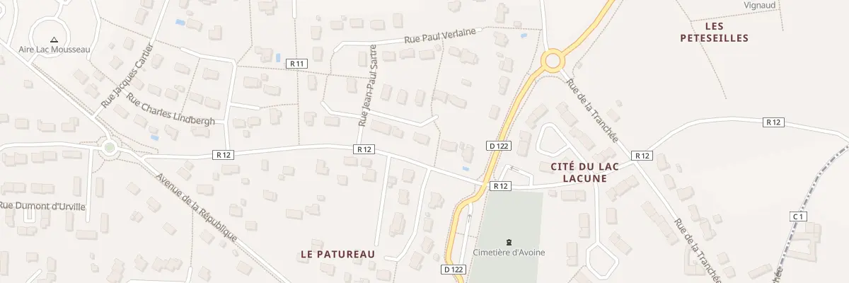 Plan du 5 Rue Jean de la Fontaine à Avoine