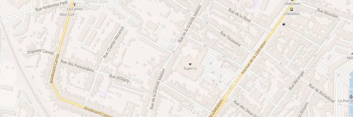 Plan du 75 Rue de la Grande Maison au Mans