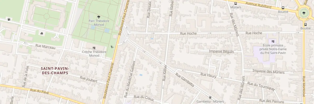 Plan du 200B Rue Gambetta au Mans