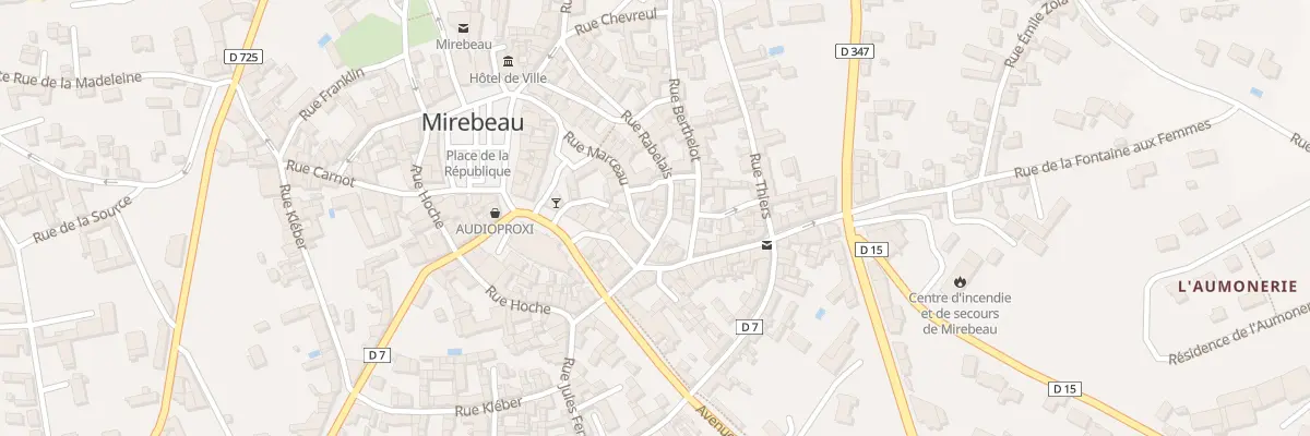 Plan du 12 Rue Rabelais à Mirebeau