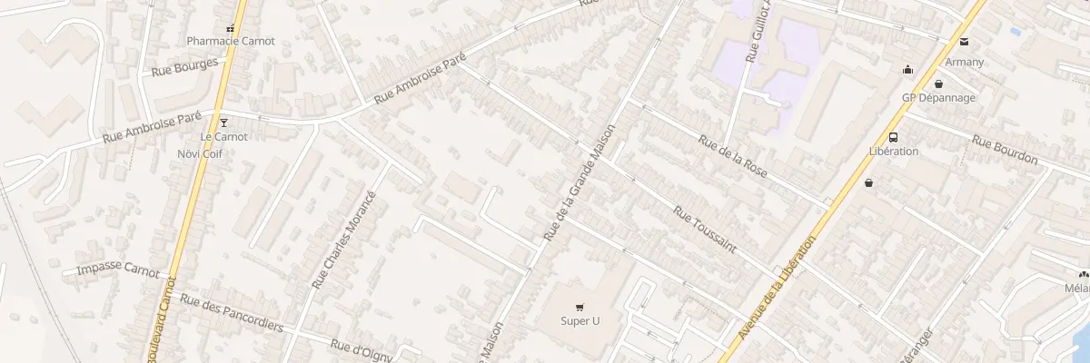 Plan du 60 Rue de la Grande Maison au Mans