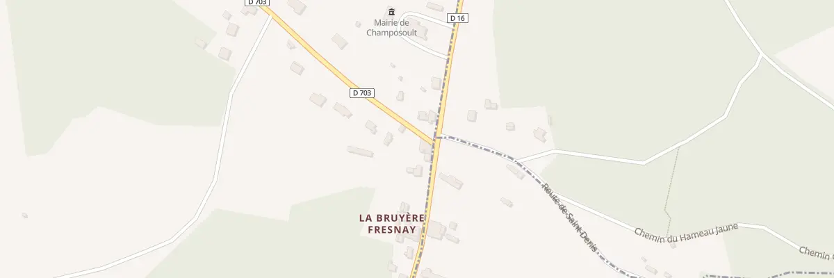 Plan du 20 La Bruyere Fresnay à Champosoult