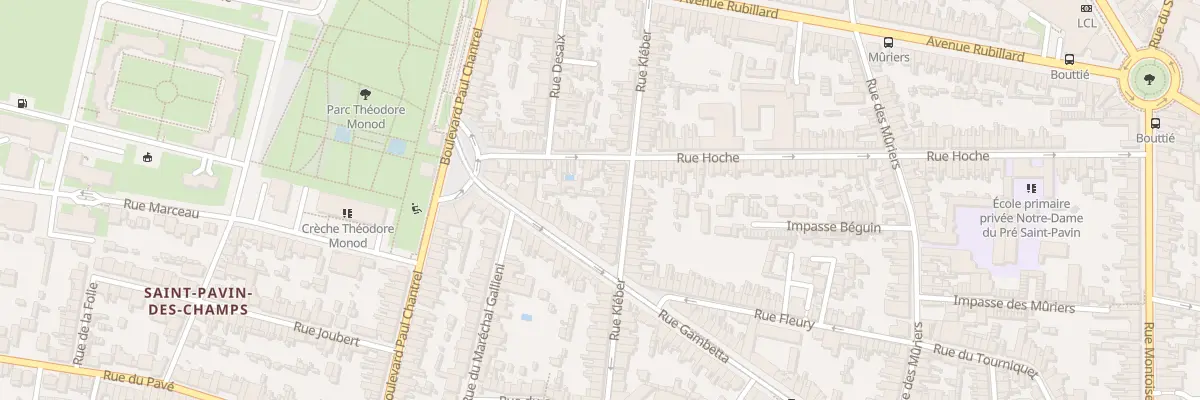 Plan du 46 Rue Kléber au Mans