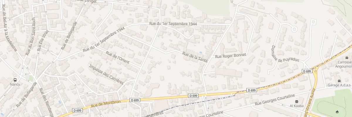 Plan du 30 Rue de la Sante à Angoulême
