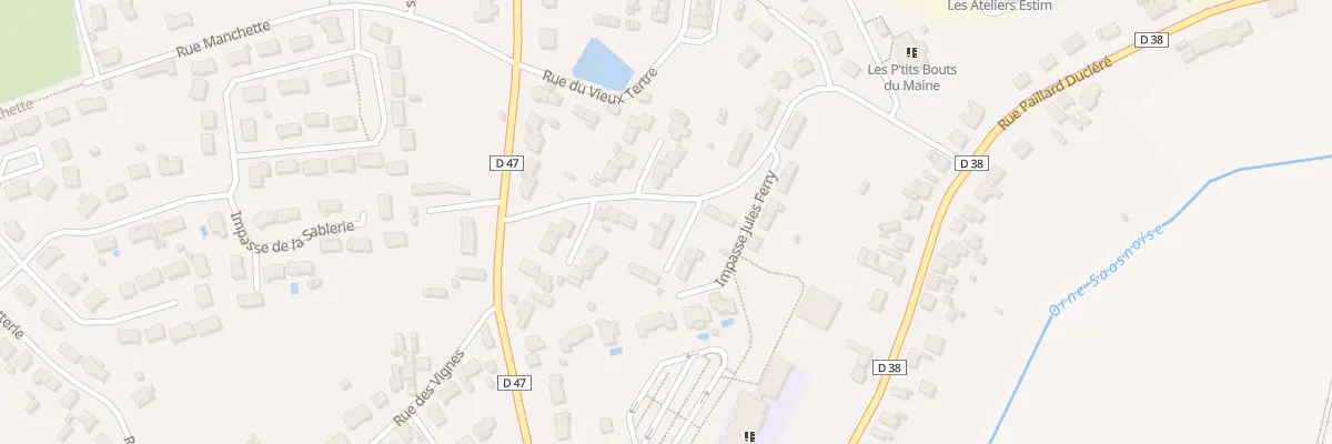 Plan du 2 Imp Louis Pasteur à Montbizot