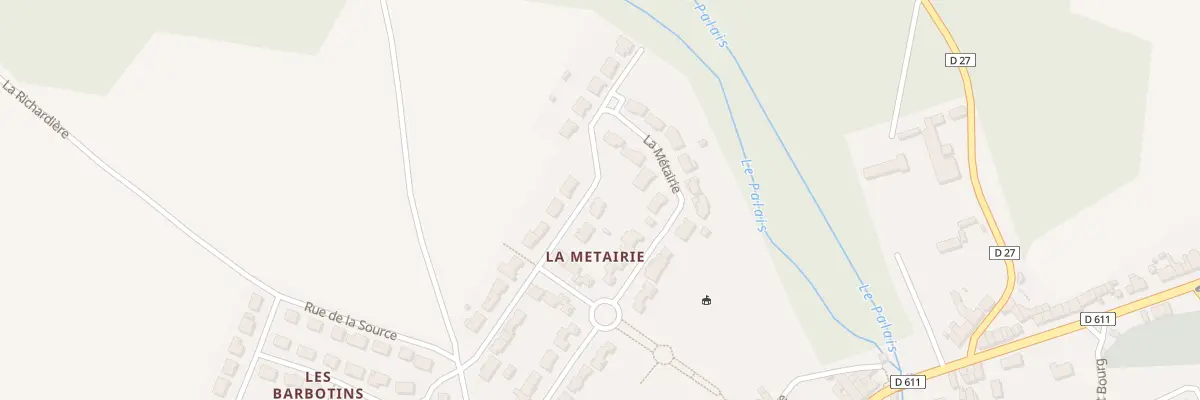 Plan du 27 La Métairie à Coulombiers