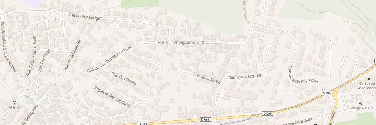 Plan du 23 Rue de la Sante à Angoulême