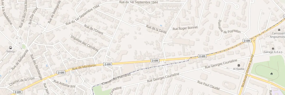 Plan du 204 Rue de Montbron à Angoulême