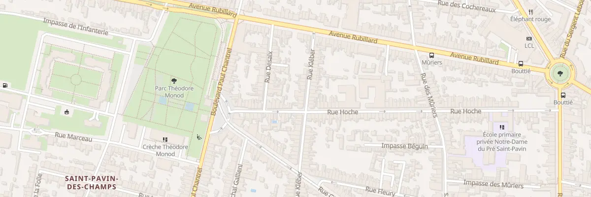 Plan du 32 Rue Kléber au Mans
