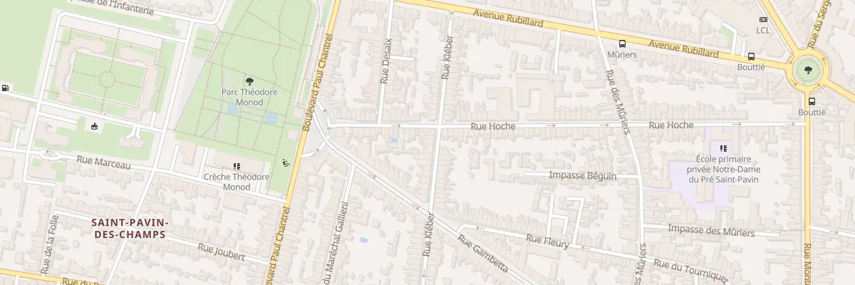 Plan du 42 Rue Kléber au Mans