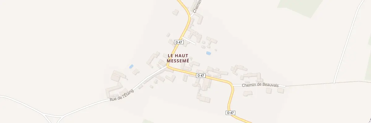 Plan du 7 Rte de Claunay à Messemé