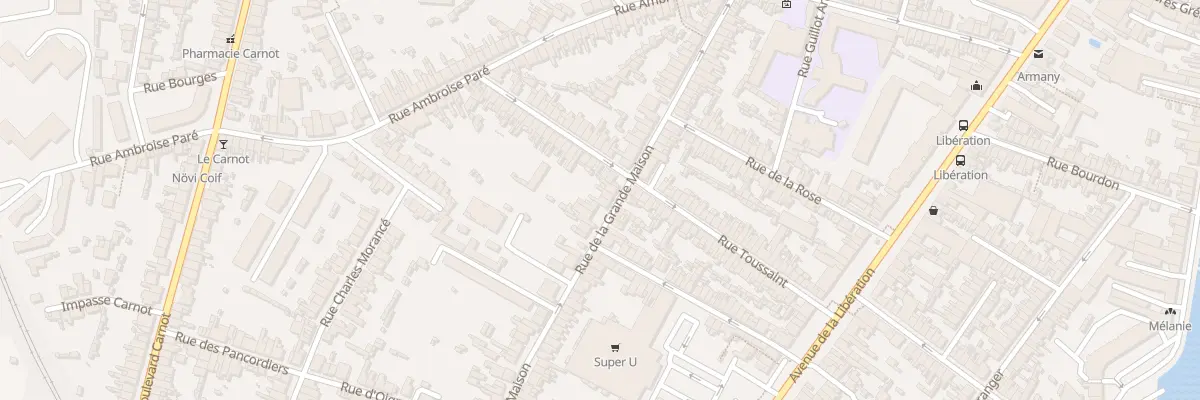 Plan du 56 Rue de la Grande Maison au Mans