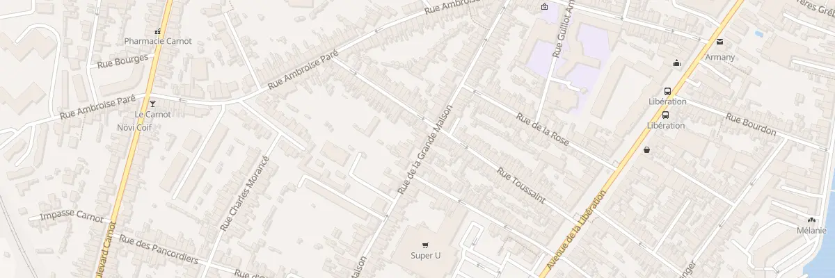 Plan du 54 Rue de la Grande Maison au Mans