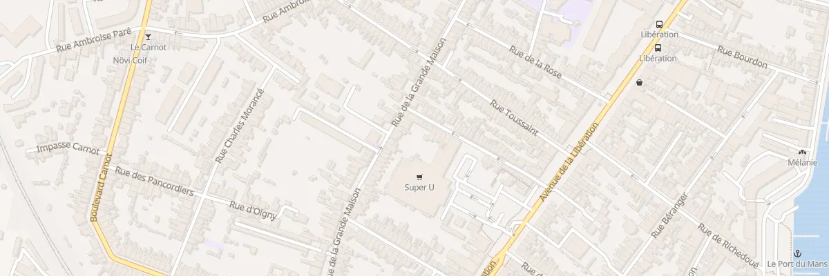 Plan du 63 Rue de la Grande Maison au Mans