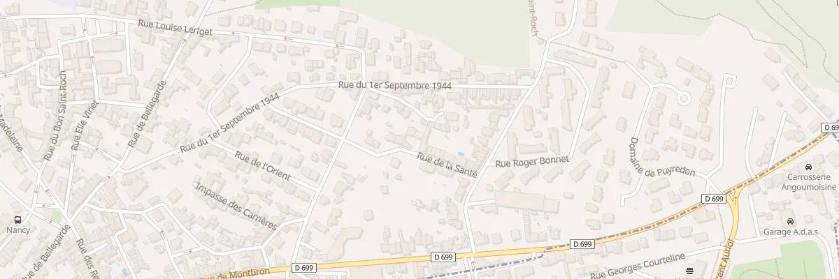 Plan du 27 Rue de la Sante à Angoulême