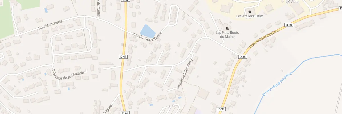 Plan du 4 Imp Joliot Curie à Montbizot