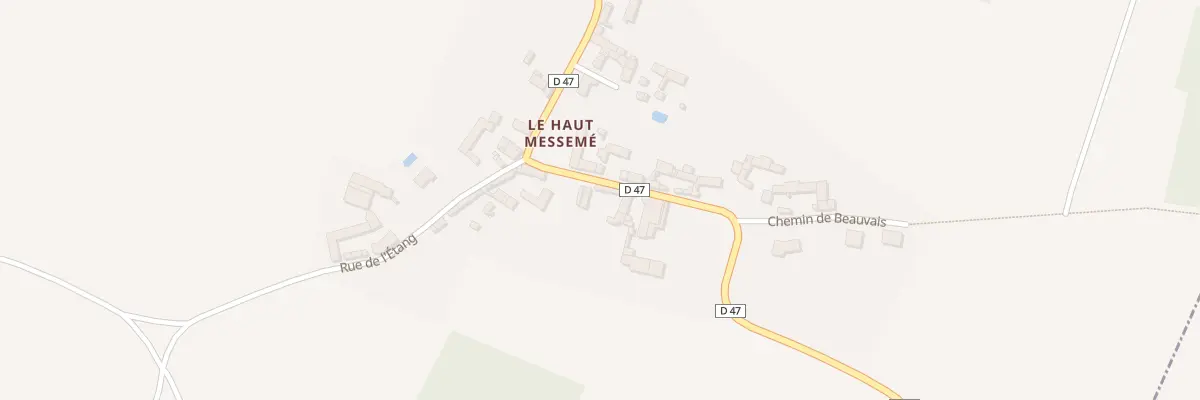 Plan du 8 Rte de Claunay à Messemé