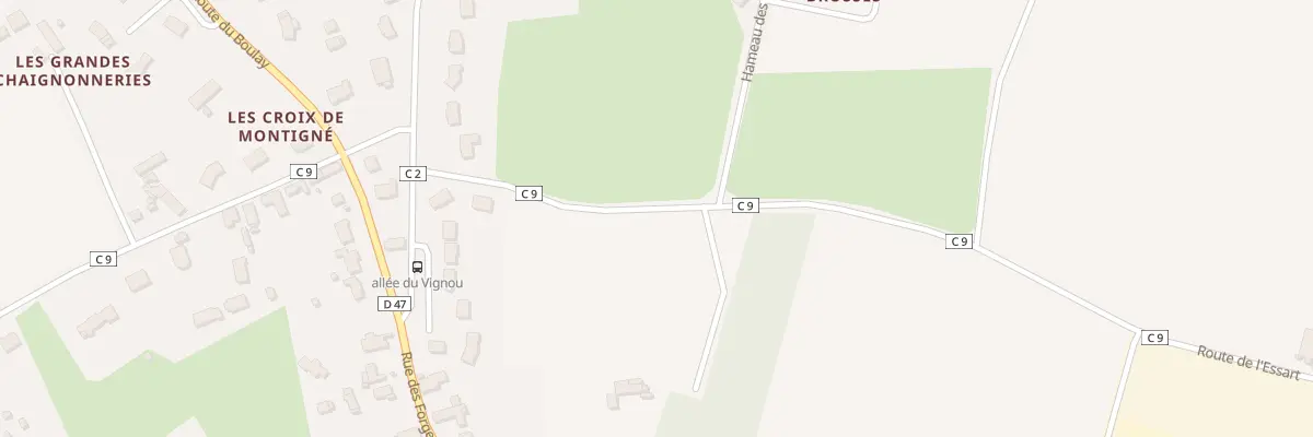 Plan du 215 Rte de L Essart à Montbizot