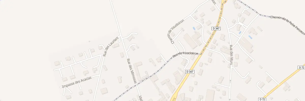 Plan du 25 Rue de Vaudoiron à Chouppes