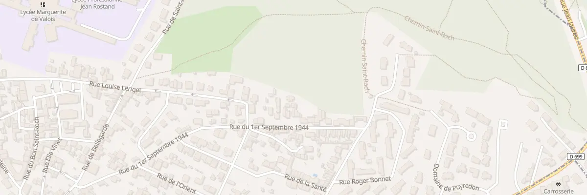 Plan du 25 Rue du 1er Septembre 1944 à Angoulême
