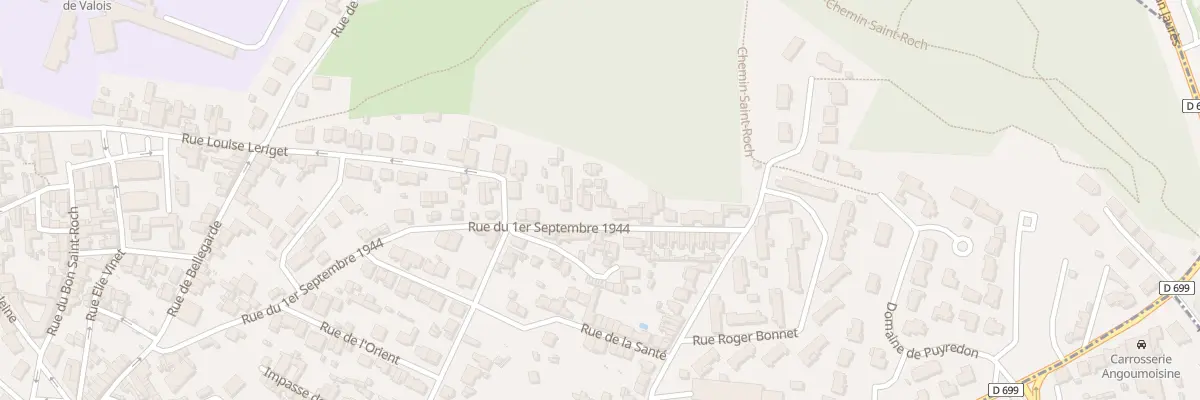 Plan du 23 Rue du 1er Septembre 1944 à Angoulême