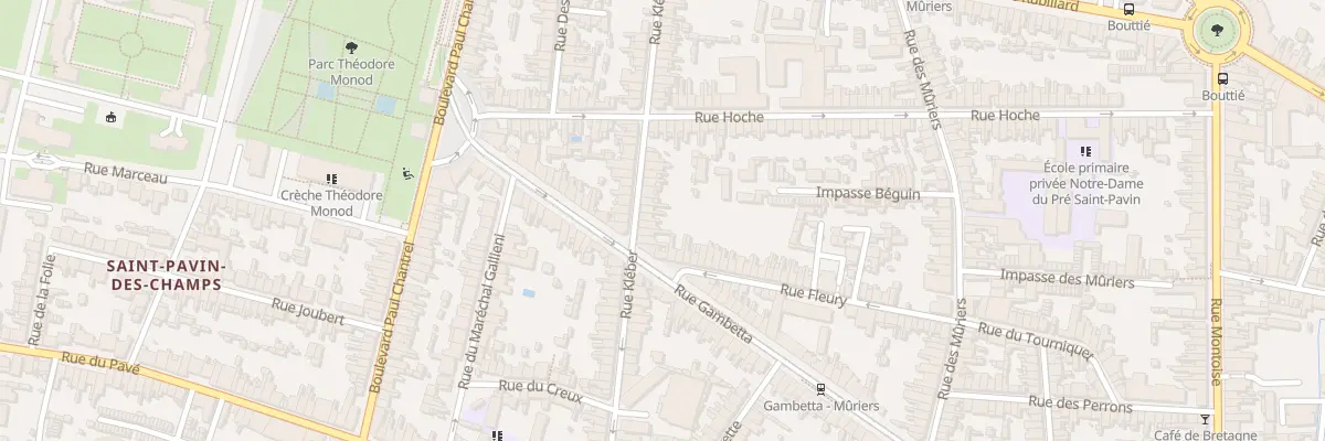 Plan du 55 Rue Kléber au Mans