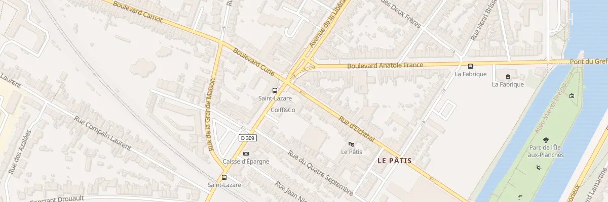 Plan du 2 Rue d’Eichthal au Mans