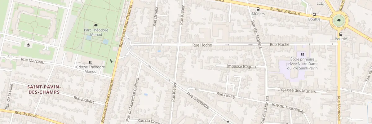 Plan du 45 Rue Kléber au Mans