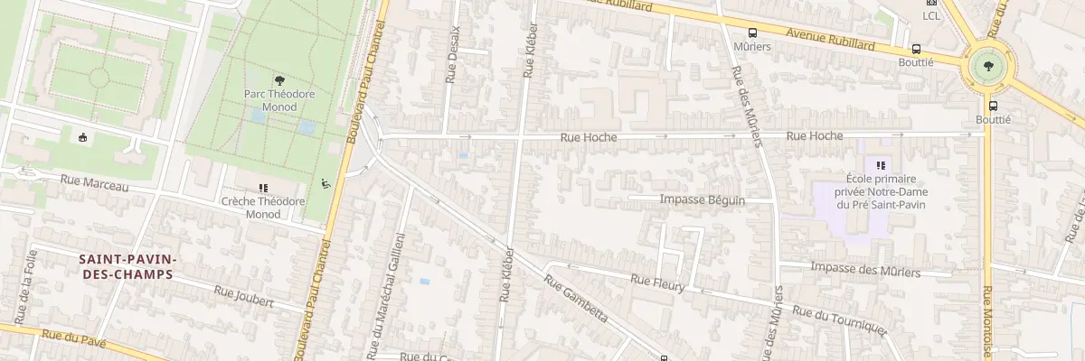 Plan du 43 Rue Kleber au Mans
