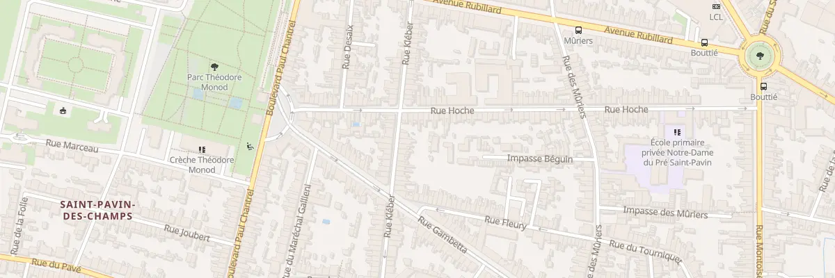 Plan du 41 Rue Kléber au Mans