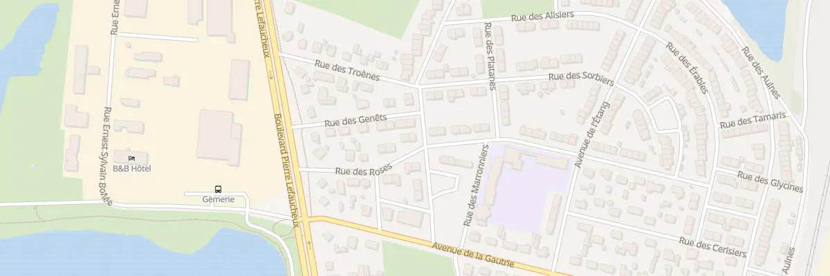 Plan du 13 Rue des Roses à Arnage