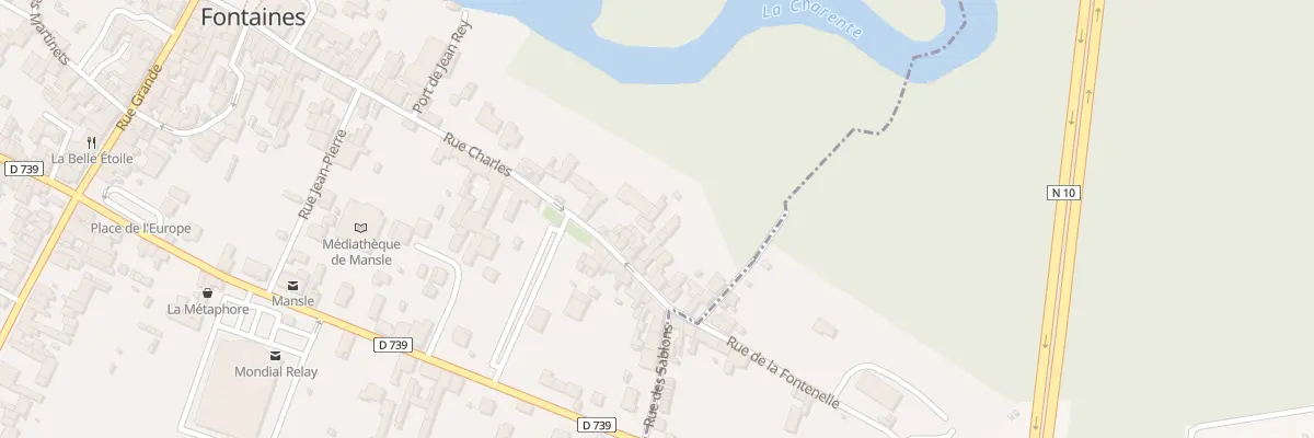 Plan du 5877 Rue Charles à Mansle-les-Fontaines