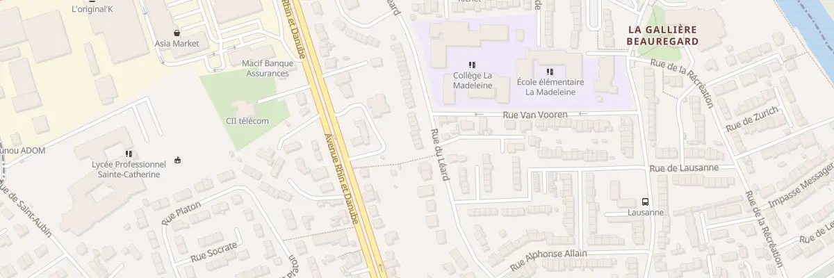Plan du 87 Rue du Leard au Mans