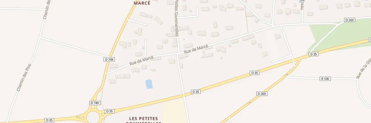 Plan du 2 Rue des Petites Gommerelles à Bourgueil