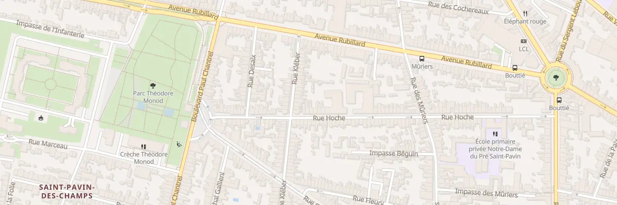 Plan du 112 Rue Hoche au Mans