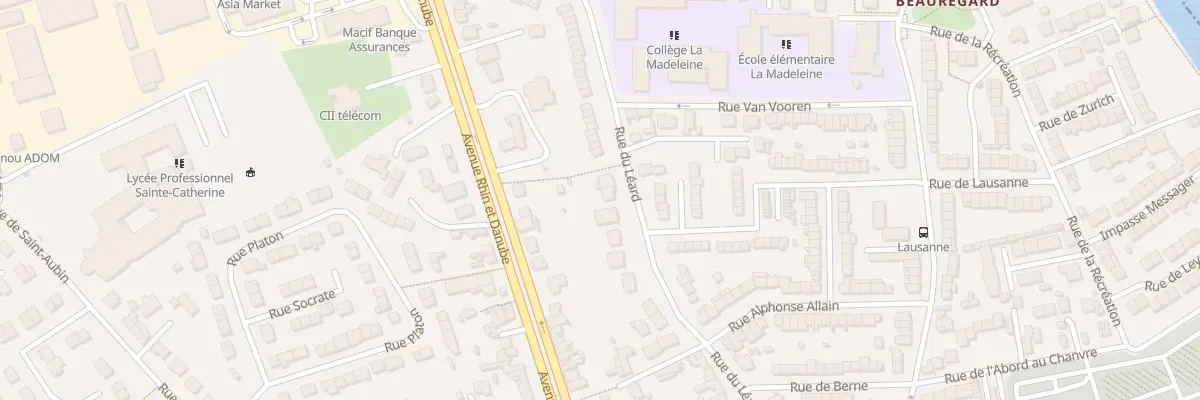 Plan du 77 Rue du Leard au Mans