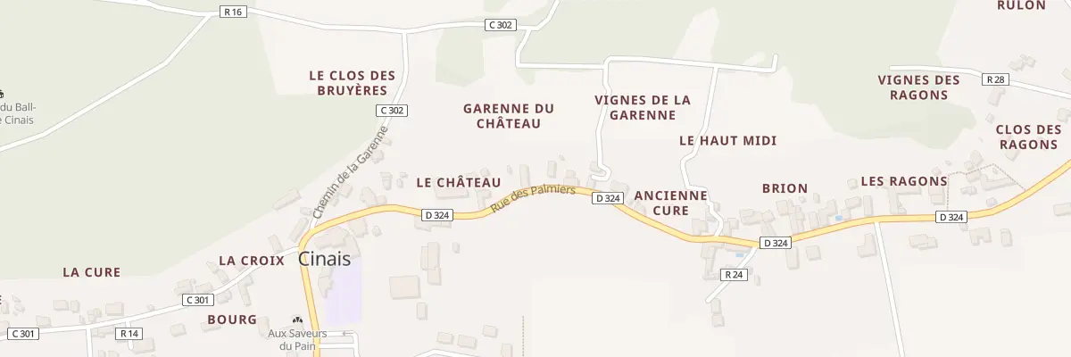 Plan du 17 Rue des Palmiers à Cinais