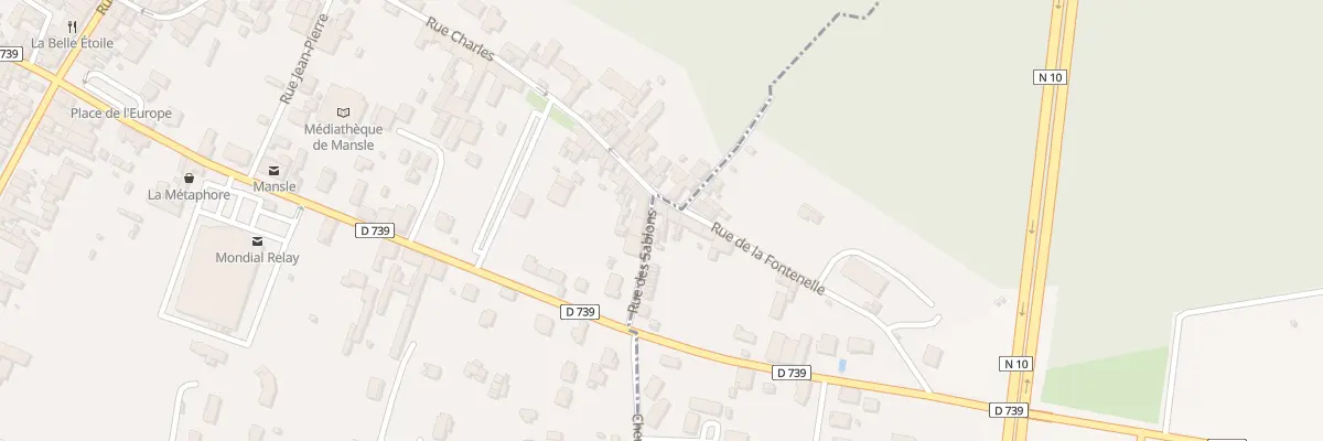 Plan du 5010 Rue de la Fontenelle à Puyréaux