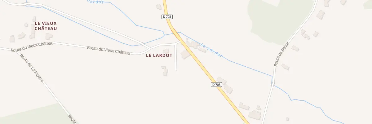 Plan du 70 Lardot Ouest à Fougueyrolles