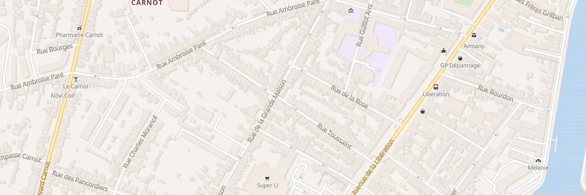 Plan du 56 Rue Toussaint au Mans
