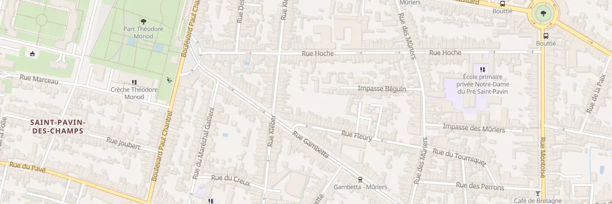 Plan du 54 Rue Fleury au Mans