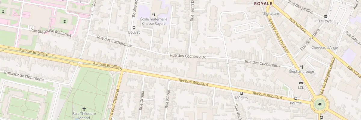Plan du 91 Rue des Cochereaux au Mans