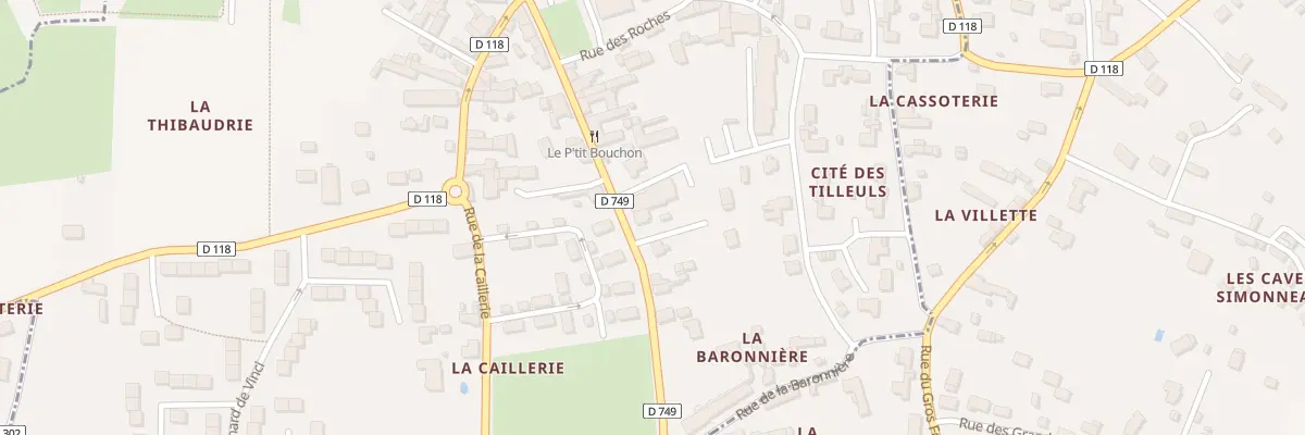 Plan du 11 Rue Marcel Vignaud à Avoine