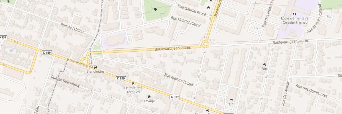 Plan du 25 Bd Jean Jaurès à Soyaux