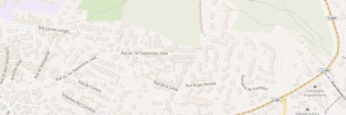 Plan du 26 Rue du 1er Septembre 1944 à Angoulême